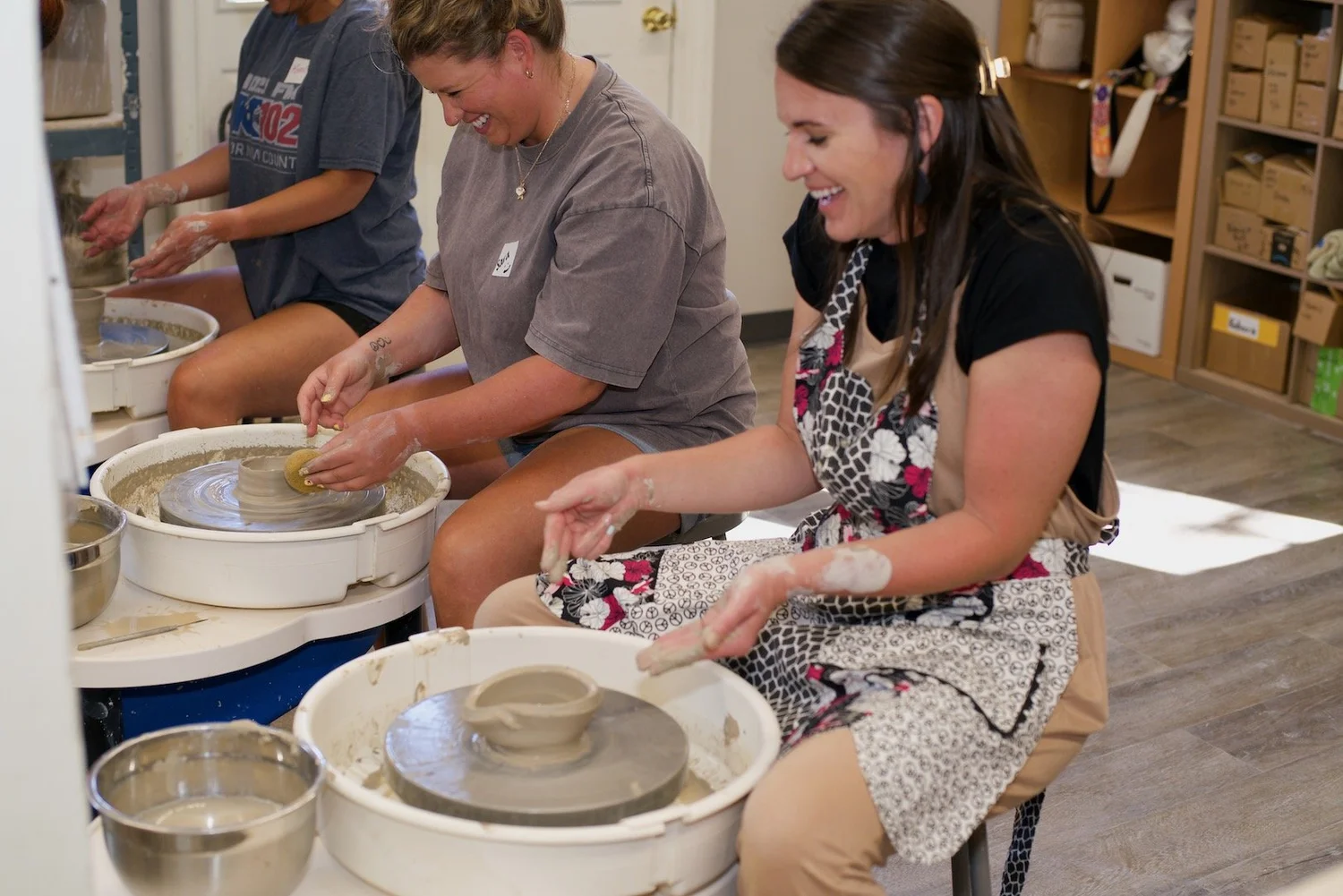 Hi, it's Squeaky Wheel Pottery here in beautiful downtown Hastings